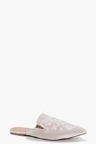 Boohoo Abbey Embroidered Pointed Mule Flat