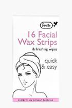 Boohoo 16 Facial Wax Strips With Wipes