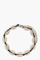 Boohoo Natural Shell Anklet