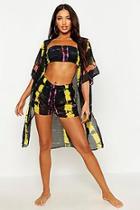 Boohoo Tie Dye 3 Piece Beach Co-ord Set