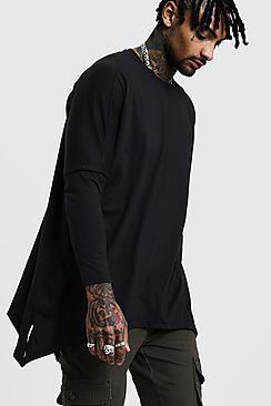 Boohoo Drop Shoulder Faux Layer T-shirt