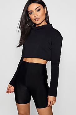 Boohoo Abbie Slouchy Roll Neck Light Weight Sweater