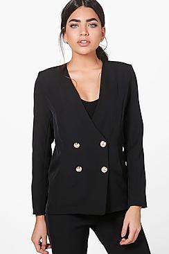Boohoo Jennifer Double Breasted Blazer