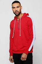 Boohoo Half Zip Placket Contrast Tricot Track Top