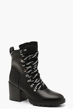 Boohoo High Chunky Hiker Boots