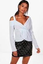 Boohoo Shoulder Detail Blouse