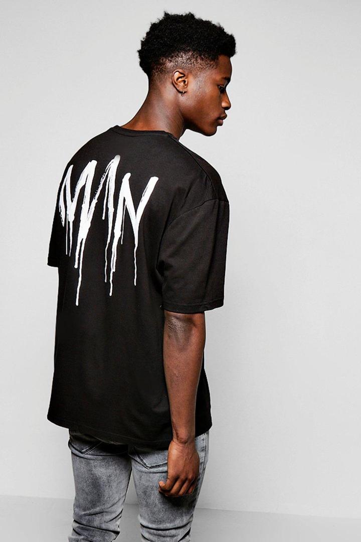 Boohoo Oversized Boxy Man T Shirt Black
