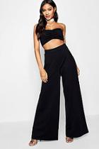 Boohoo Sarah Wide Leg Ruched Bandeau Co-ord
