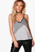 Boohoo Brooke Stripe Cami Top