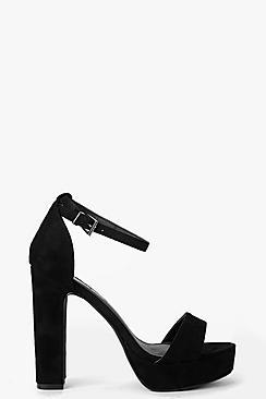 Boohoo Lola Two Part Platform Heel