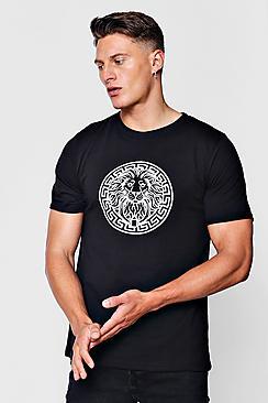 Boohoo Lion Print T-shirt