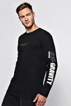 Boohoo Oversized Long Sleeve Multiple Print T-shirt