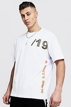 Boohoo Official Man Season Print Oversized Tee