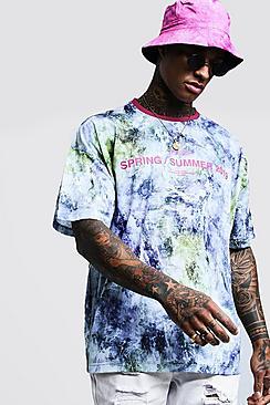 Boohoo Oversized Tie Dye Ss19 T-shirt