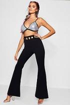 Boohoo Bethany Ladder High Waist Trouser