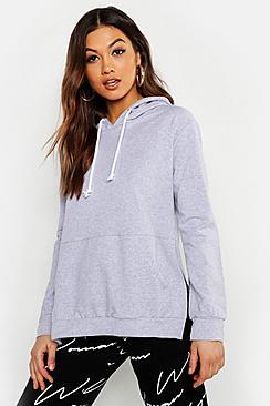 Boohoo Side Split Oversized Hoody