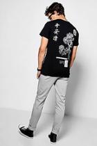 Boohoo Oriental Back Print T Shirt