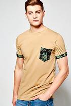 Boohoo Pocket T Shirt With Leaf Print