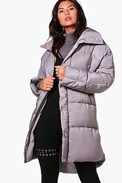 Boohoo Faye Boutique Funnel Neck Padded Jacket