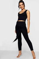Boohoo Jade Wrap Front Crop Top Lounge Set