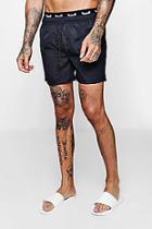 Boohoo Mid Length Swim Short With Boxer Waistband