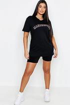 Boohoo Plus Manchester Slogan T-shirt