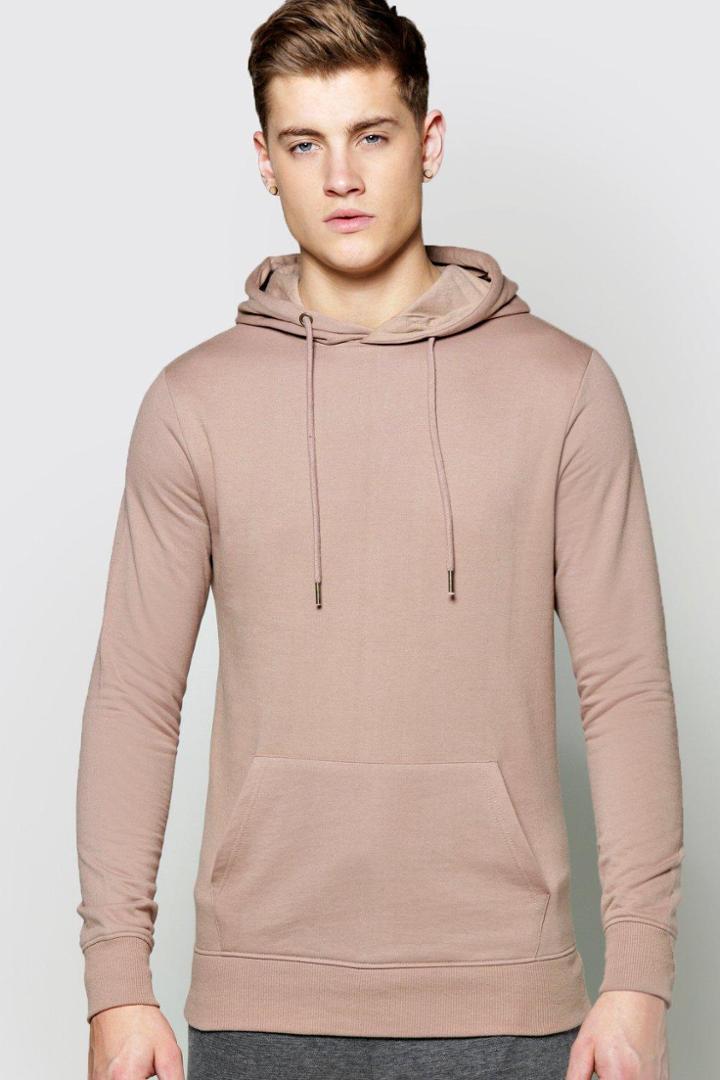 Boohoo Basic Over The Head Hoodie Mocha