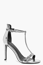 Boohoo Grace T Bar Stiletto Shoes