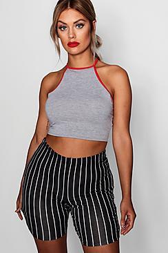 Boohoo Plus Louisa Stripe Cycling Short