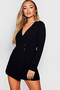 Boohoo Skort Double Breasted Playsuit