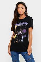 Boohoo Petite Prince Purple Rain T-shirt