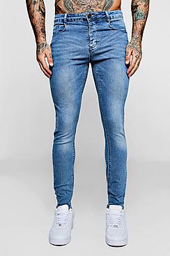 Boohoo Super Skinny Pale Blue Denim Jeans
