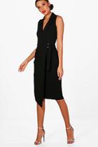 Boohoo Tall Nina Sleeveless Blazer Dress