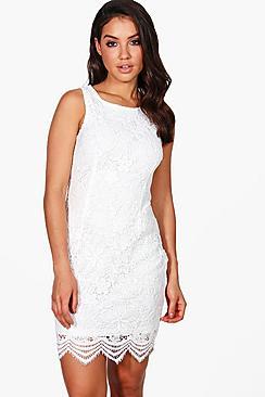 Boohoo Niamh Lace Sleeveless Bodycon Dress