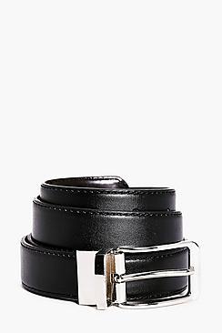 Boohoo Reversible Shiny Belt