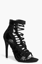 Boohoo Harriet Multi Strap Caged Stiletto