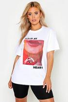 Boohoo Plus Wild At Heart Graphic T-shirt