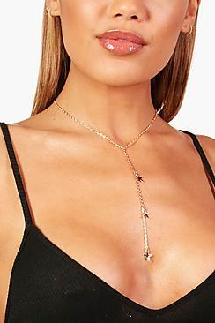 Boohoo Jess Starfish Plunge Necklace