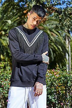 Boohoo French Montana Sweater With Tassel Trim
