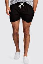 Boohoo Jersey Shorts In Shorter Length Black