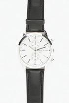 Boohoo Silver Face Classic Watch
