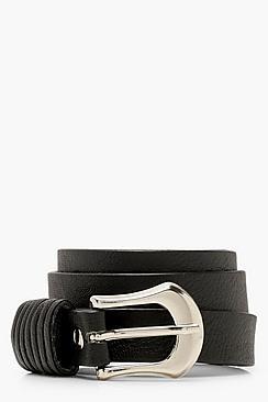 Boohoo Multi Tab Detail Skinny Belt