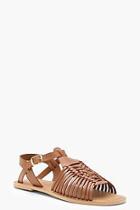 Boohoo Wide Fit Leather Hurachi Sandals