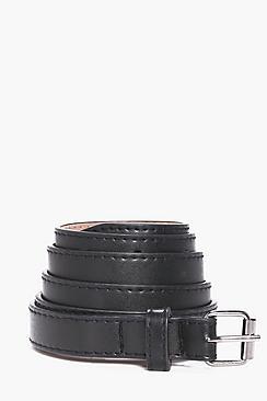 Boohoo Faux Leather Skinny Belt