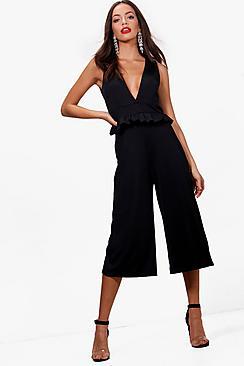 Boohoo Bonnie Ruffle Jumpsuit