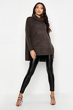 Boohoo Premium Roll Neck Oversized Sweater