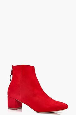 Boohoo Lizzy O Ring Pull Ankle Boot