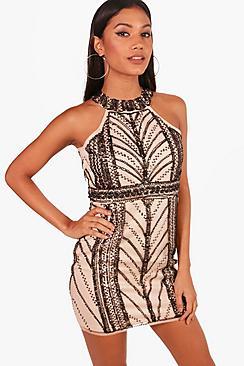Boohoo Boutique  Embellished Bodycon Dress
