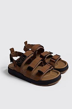 Boohoo Velcro Strap Sports Sandal