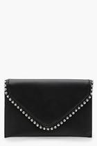 Boohoo Metal Bobble Trim Clutch With Chain